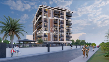 Апартаменты в шикарном новом комплексе в районе Авсаллар планировки 1+1, 57м2 - Ракурс 6