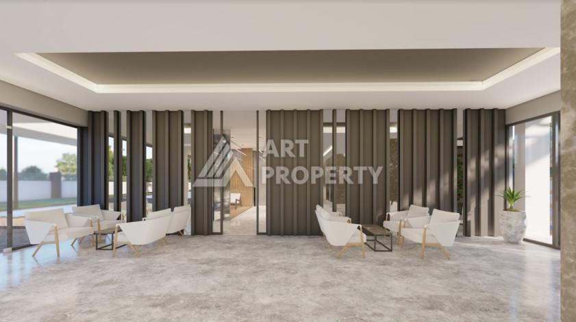 Апартаменты в шикарном новом комплексе в районе Авсаллар планировки 1+1, 57м2 - Ракурс 8