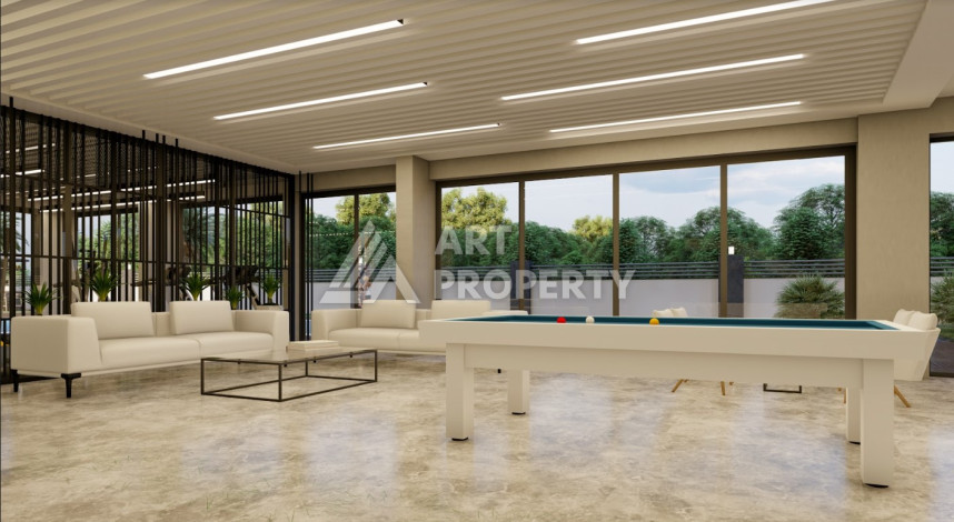 Апартаменты в шикарном новом комплексе в районе Авсаллар планировки 1+1, 57м2 - Ракурс 9