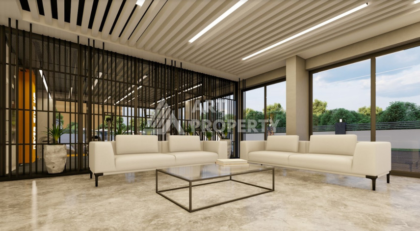 Апартаменты в шикарном новом комплексе в районе Авсаллар планировки 1+1, 57м2 - Ракурс 10