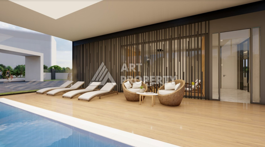 Апартаменты в шикарном новом комплексе в районе Авсаллар планировки 1+1, 57м2 - Ракурс 14