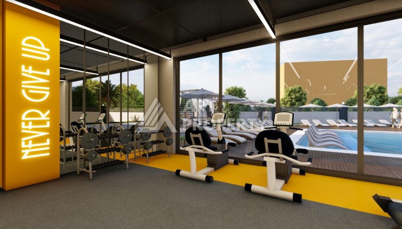 Апартаменты в шикарном новом комплексе в районе Авсаллар планировки 1+1, 57м2 - Ракурс 15