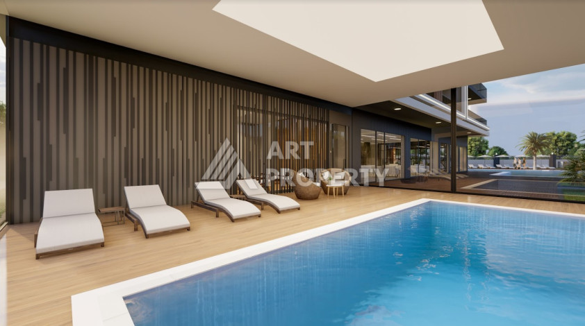 Апартаменты в шикарном новом комплексе в районе Авсаллар планировки 1+1, 57м2 - Ракурс 16