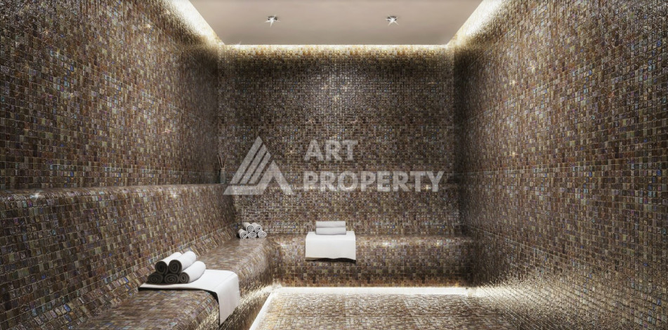 Апартаменты в шикарном новом комплексе в районе Авсаллар планировки 1+1, 57м2 - Ракурс 17