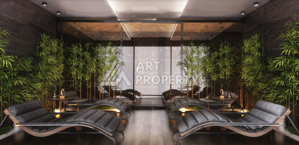 Апартаменты в шикарном новом комплексе в районе Авсаллар планировки 1+1, 57м2 - Ракурс 18