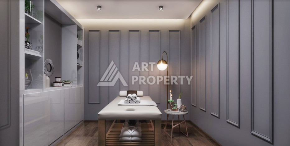 Апартаменты в шикарном новом комплексе в районе Авсаллар планировки 1+1, 57м2 - Ракурс 20