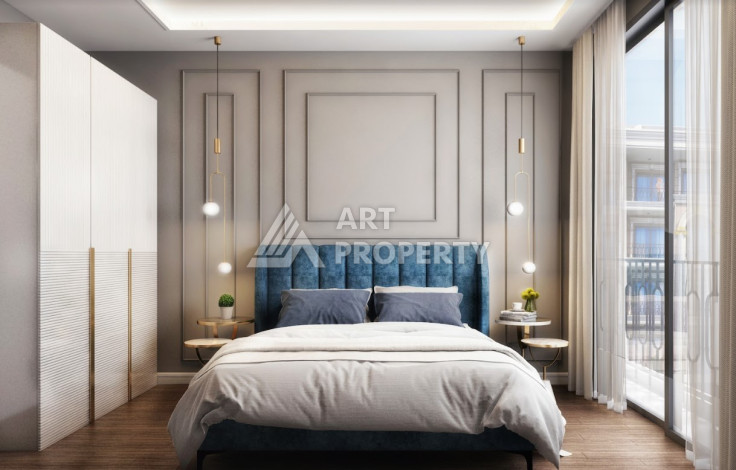 Апартаменты в шикарном новом комплексе в районе Авсаллар планировки 1+1, 57м2 - Ракурс 25