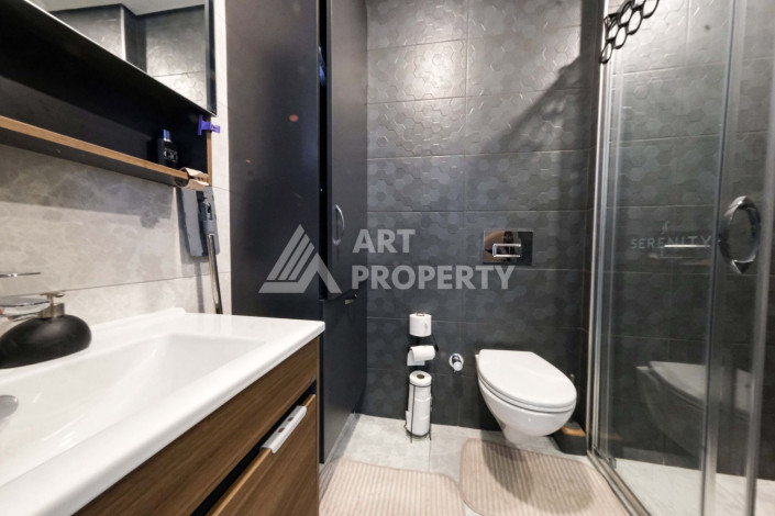 Апартаменты в шикарной резиденции с богатой инфраструктурой в районе Махмутлар, 1+1, 60м2 - Ракурс 12