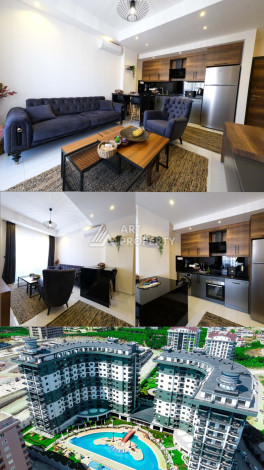 Апартаменты в шикарной резиденции с богатой инфраструктурой в районе Махмутлар, 1+1, 60м2 - Ракурс 13