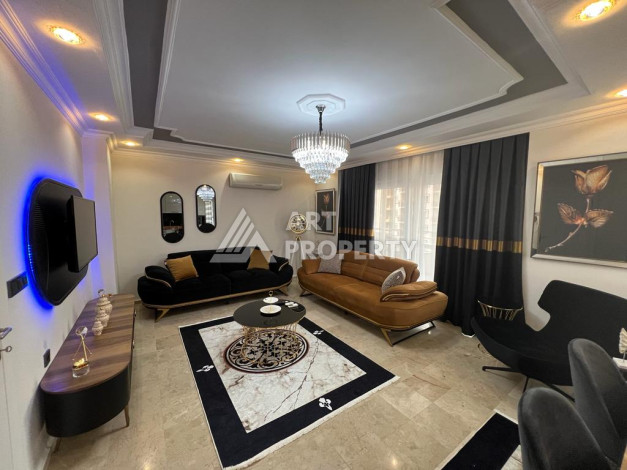 Квартира со стильным ремонтом и мебелью класса люкс в районе Махмутлар, 2+1, 120м2 - Ракурс 5