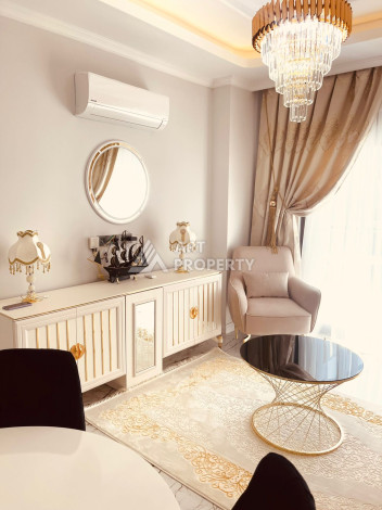 Шикарная светлая квартира планировки 1+1 в районе Оба, 55м2 - Ракурс 3