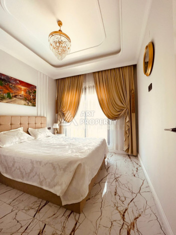 Шикарная светлая квартира планировки 1+1 в районе Оба, 55м2 - Ракурс 6