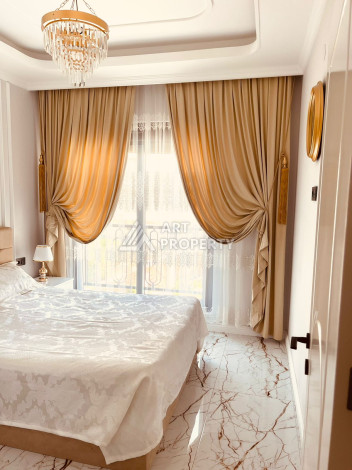 Шикарная светлая квартира планировки 1+1 в районе Оба, 55м2 - Ракурс 7