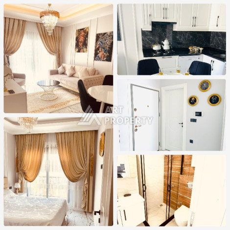 Шикарная светлая квартира планировки 1+1 в районе Оба, 55м2 - Ракурс 13