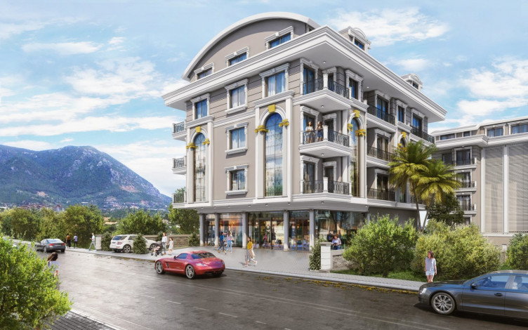 Роскошный новый проект на этапе строительства в районе Оба, 48-277 м2 - Ракурс 3