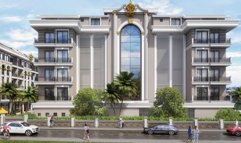 Роскошный новый проект на этапе строительства в районе Оба, 48-277 м2 - Ракурс 8