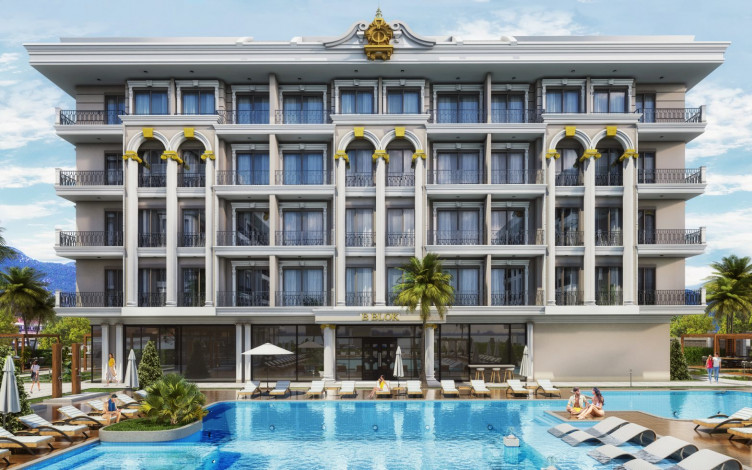 Роскошный новый проект на этапе строительства в районе Оба, 48-277 м2 - Ракурс 10