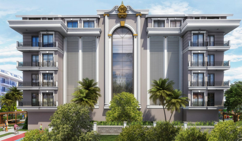 Роскошный новый проект на этапе строительства в районе Оба, 48-277 м2 - Ракурс 11