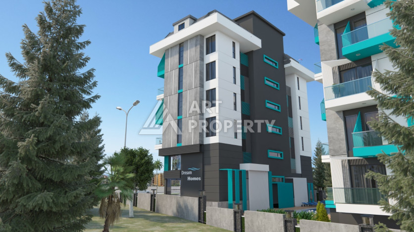 Комфортный и жилой комлекс в Алании на этапе строительства - Ракурс 9