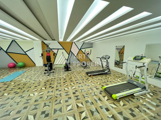 Просторные апартаменты с видом на море в районе Махмутлар планировки 1+1, 60м2 - Ракурс 14