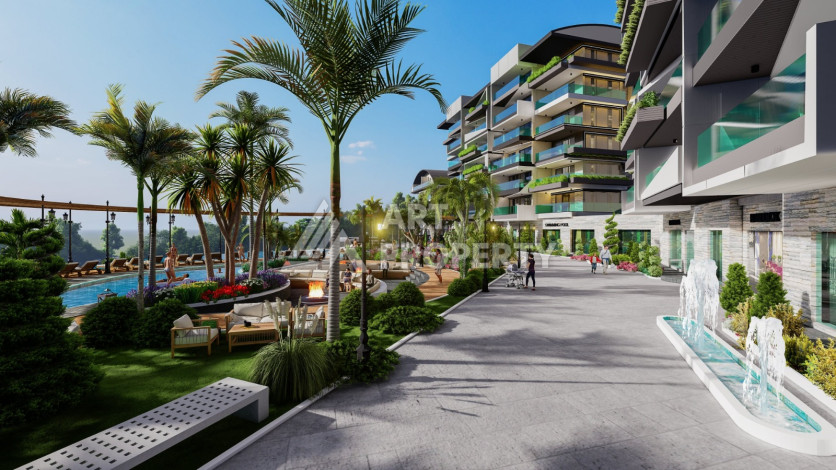 Проект апартаментов и вилл в Каргыджаке! - Ракурс 15