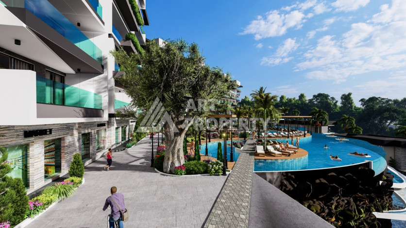 Проект апартаментов и вилл в Каргыджаке! - Ракурс 17