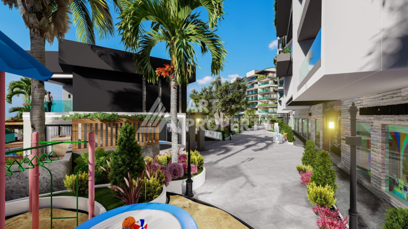 Проект апартаментов и вилл в Каргыджаке! - Ракурс 22