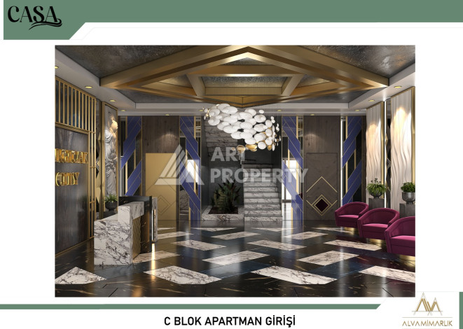 Проект апартаментов и вилл в Каргыджаке! - Ракурс 43