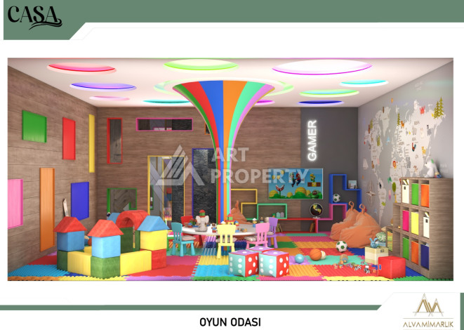 Проект апартаментов и вилл в Каргыджаке! - Ракурс 47