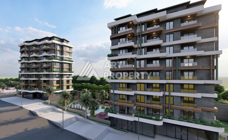 Проект на этапе строительства в живописном районе Авсаллар - Ракурс 2