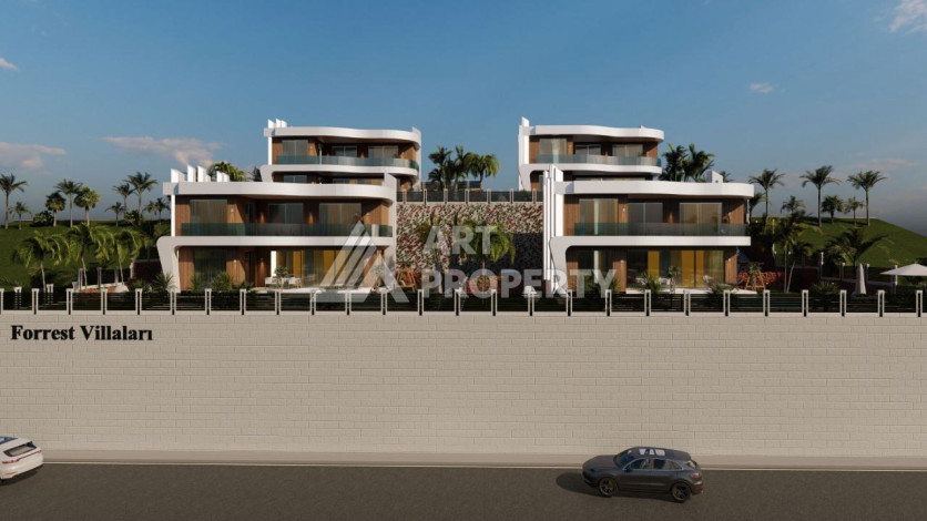 Роскошный проект вилл в районе Оба с возможностью оформления гражданства, 200 м2 - Ракурс 13