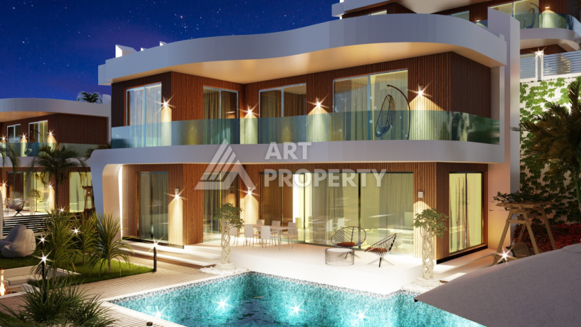 Роскошный проект вилл в районе Оба с возможностью оформления гражданства, 200 м2 - Ракурс 18