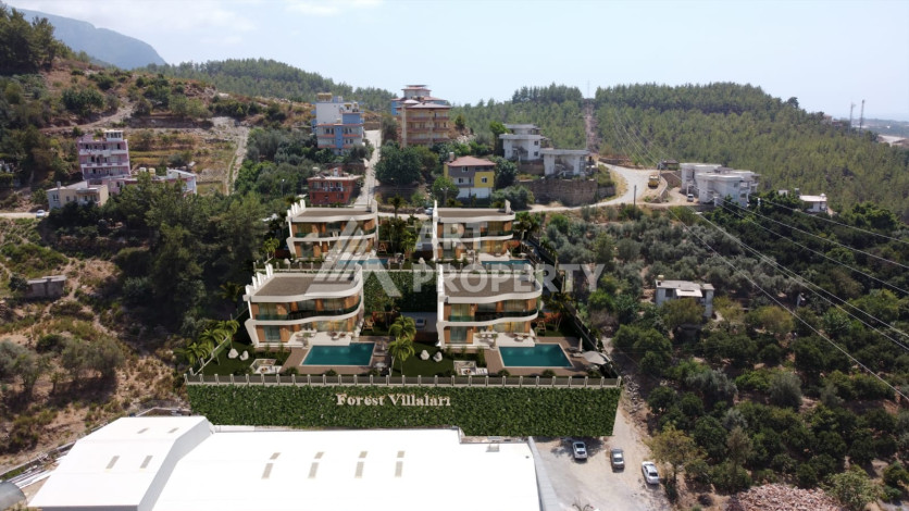 Роскошный проект вилл в районе Оба с возможностью оформления гражданства, 200 м2 - Ракурс 21