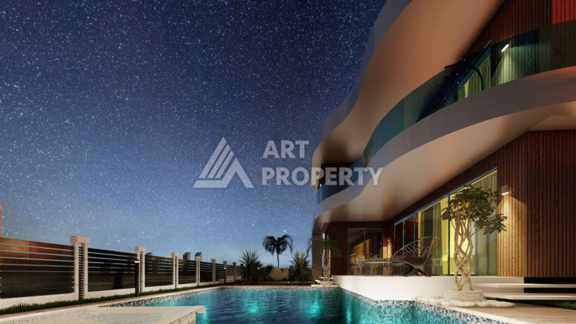 Роскошный проект вилл в районе Оба с возможностью оформления гражданства, 200 м2 - Ракурс 23