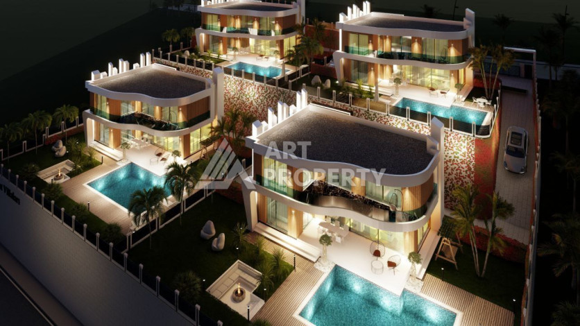 Роскошный проект вилл в районе Оба с возможностью оформления гражданства, 200 м2 - Ракурс 24