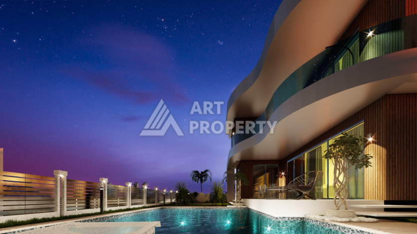 Роскошный проект вилл в районе Оба с возможностью оформления гражданства, 200 м2 - Ракурс 27