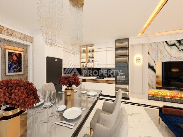 Роскошный проект вилл в районе Оба с возможностью оформления гражданства, 200 м2 - Ракурс 37