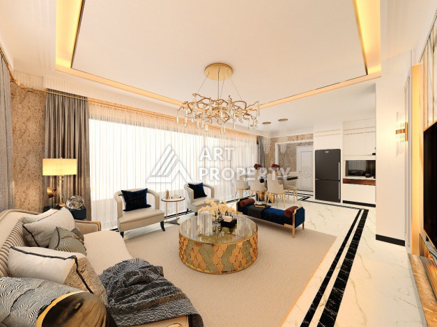 Роскошный проект вилл в районе Оба с возможностью оформления гражданства, 200 м2 - Ракурс 38