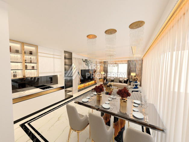 Роскошный проект вилл в районе Оба с возможностью оформления гражданства, 200 м2 - Ракурс 39