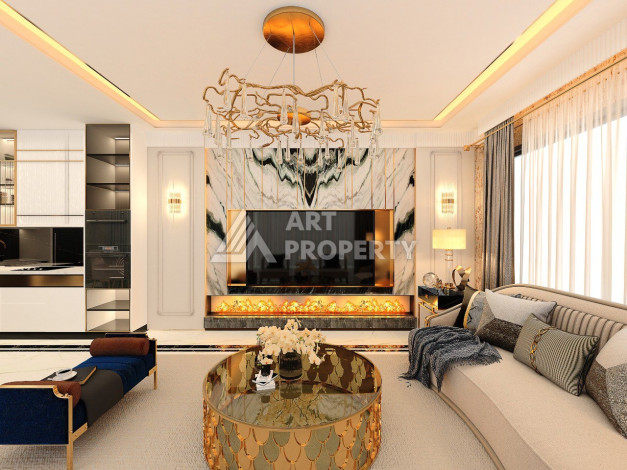 Роскошный проект вилл в районе Оба с возможностью оформления гражданства, 200 м2 - Ракурс 40