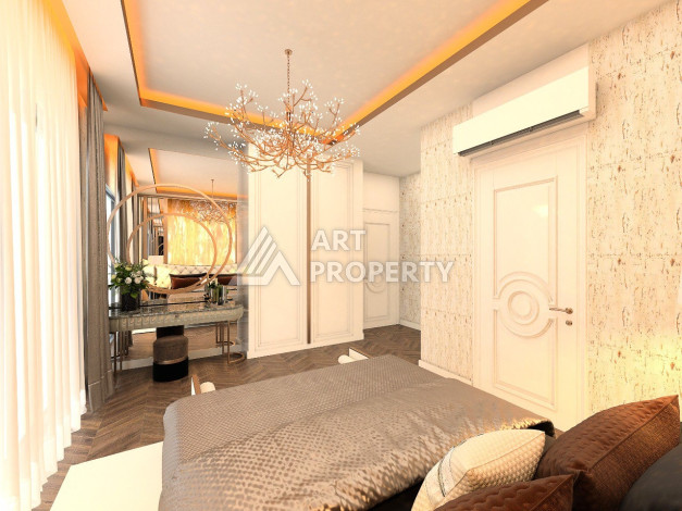 Роскошный проект вилл в районе Оба с возможностью оформления гражданства, 200 м2 - Ракурс 42