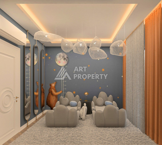 Роскошный проект вилл в районе Оба с возможностью оформления гражданства, 200 м2 - Ракурс 45