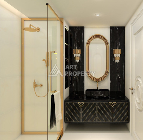 Роскошный проект вилл в районе Оба с возможностью оформления гражданства, 200 м2 - Ракурс 48