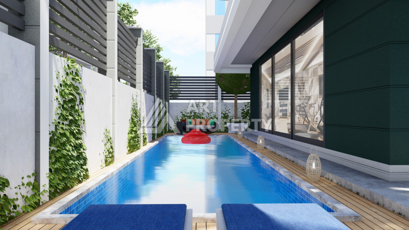 Проект на этапе карандаша в центре Алании в 100 м от пляжа! - Ракурс 7