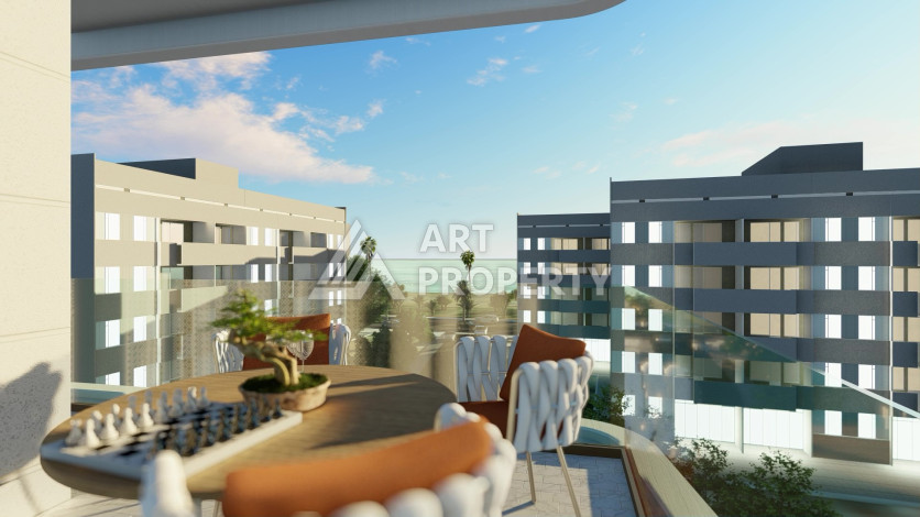 Проект на этапе карандаша в центре Алании в 100 м от пляжа! - Ракурс 9