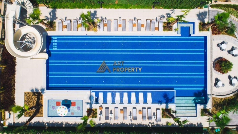 Квартира 1+1 с мебелью в самом лучшем комплексе Алании, 65 м2 - Ракурс 35