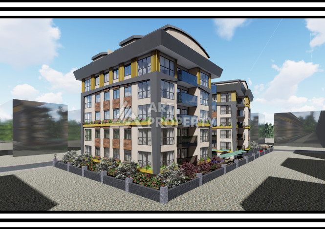 Старт нового комплекса в центре Алании, 350 метров до пляжа клеопатры! - Ракурс 6