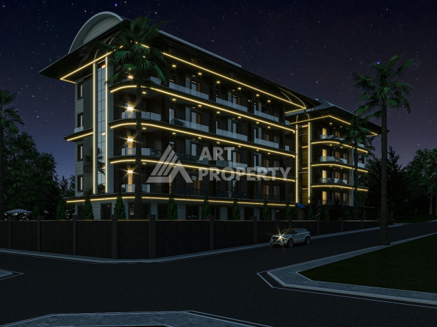 Новый инвестиционный проект в центре Аланьи, 50метрв пляж Клеопатра - Ракурс 6