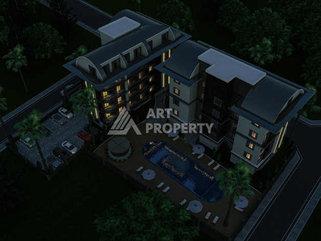 Новый инвестиционный проект в центре Аланьи, 50метрв пляж Клеопатра - Ракурс 8