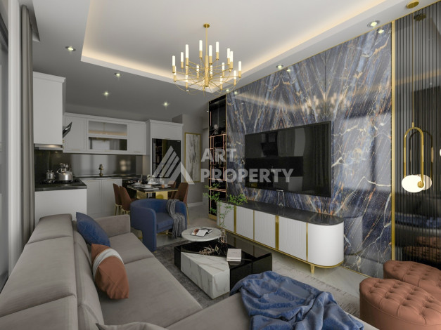 Новый инвестиционный проект в центре Аланьи, 50метрв пляж Клеопатра - Ракурс 11